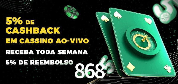 Promoções do cassino ao Vivo 868